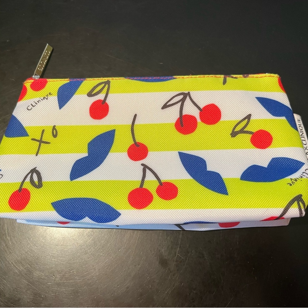 Clinique collab Donald Zipper Pouch